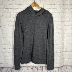 Greyson Koko Hoodie Heather Gray Wool Cashmere Sweater Golf